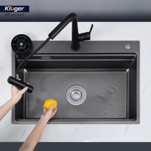 Ảnh chậu rửa bát 1 hố Kluger KWF8161FB-S76 Plus