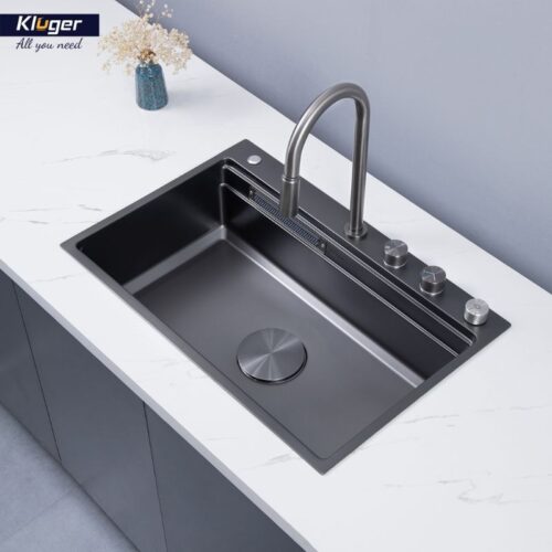 Ảnh chậu rửa bát 1 hố Kluger KWF8161FB-S76W