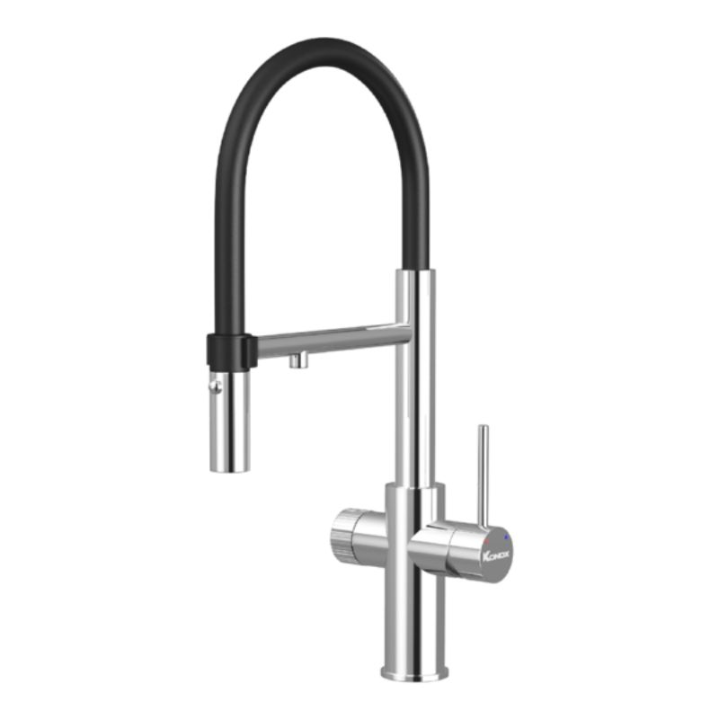 Vòi rửa bát nóng lạnh Konox Combi Chrome có dây rút Vòi rửa bát nóng lạnh Konox Combi Chrome có dây rút