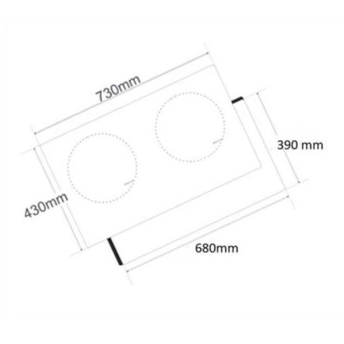 Bếp điện từ Canzy CZ E88 4 Kích thước Bếp điện từ Canzy CZ E88