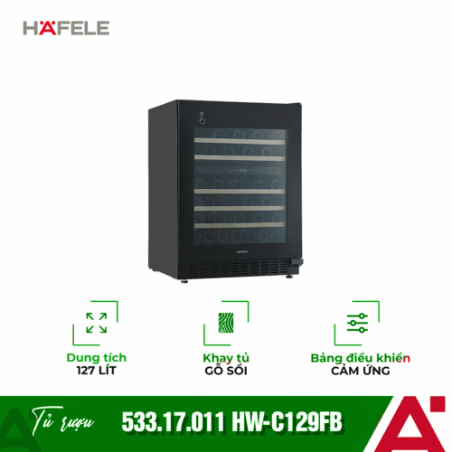 Tủ rượu Hafele HW-C129FB 533.17.011 lắp âm
