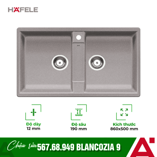 Chậu đá Hafele Blancozia 9 567.68.949