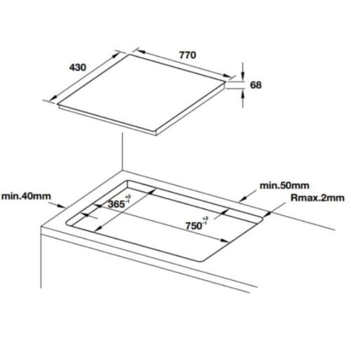 Bếp từ 3 vùng nấu Hafele HC-IF77D 536.61.665 3 kich thuoc bep tu hafele hc if77d 536 61 665