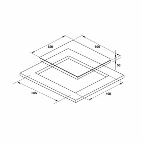 Bếp từ 3 vùng nấu Hafele 536.61.791 5 kich thuoc hafele 536 61 791 2 1
