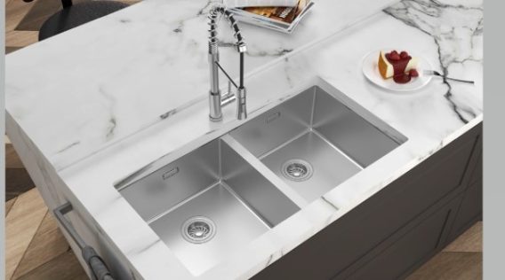 Chậu rửa bát Hafele 567.24.427 inox 2 hố 7 Chậu rửa bát inox 2 hố Hafele HS24-SSN2S-760 567.24.427