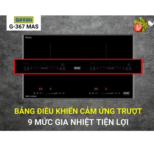 Bếp từ đôi Giovani G-367 MAS 3 dieu khien bep tu doi giovani g 367 mas