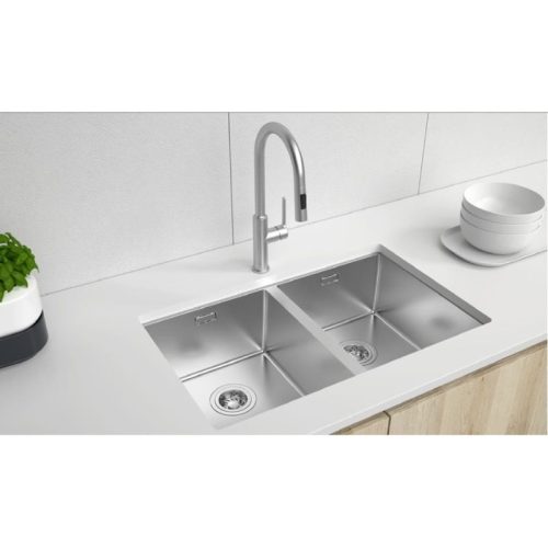 Chậu rửa bát Hafele 567.24.427 inox 2 hố 5 hinh anh chau rua bat inox 2 ho hafele 567 24 427