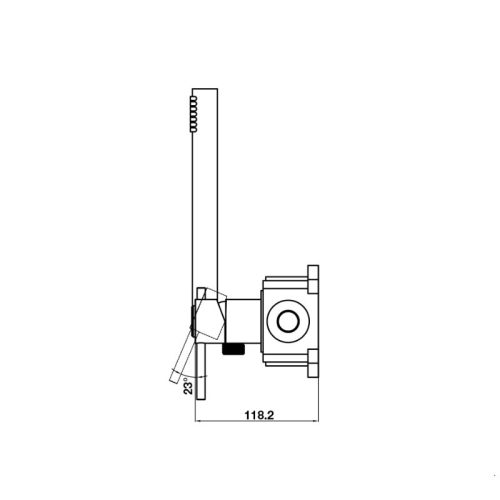 Bộ sen âm tường kèm sen tay Retro Hafele 589.15.300