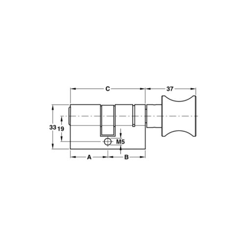 Ruột khóa Hafele 916.66.531 EM-MK đen PVD 71mm 3 kich thuoc ruot khoa hafele 916 66 531 em mk den pvd 71mm