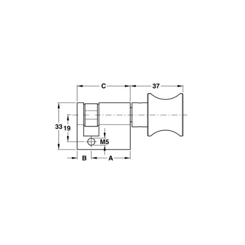 Ruột khóa 1 đầu vặn 50.5mm Hafele 916.08.654 4 thong so ruot khoa 1 dau van 50 5mm hafele 916 08 654