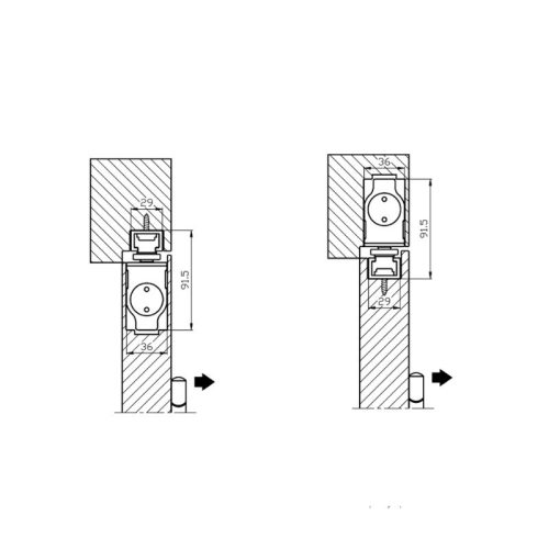 Thiết bị đóng cửa tự động Hafele 931.84.033 4 thong so thiet bi dong cua tu dong hafele 931 84 033