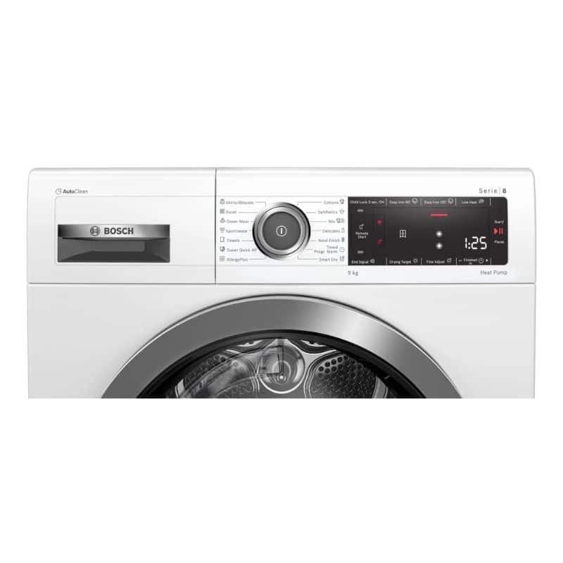 Bảng điều khiển máy sấy quần áo Bosch WTX87MH0SG Bảng điều khiển máy sấy quần áo Bosch WTX87MH0SG