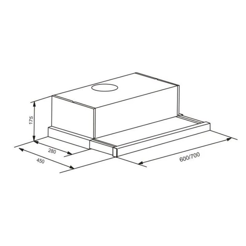 Kích thước máy hút mùi Faster FSSYP6003 Kích thước máy hút mùi Faster FSSYP6003