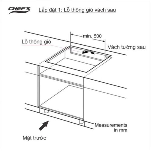 Lắp đặt Bếp điện từ Chefs EH-MIX2000A