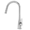 Vòi rửa bát Konox rút dây Curva Chrome 1 voi rua bat konox curva chrome