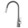 Vòi rửa bát Konox rút dây Curva Grey 2 voi rua bat konox curva grey