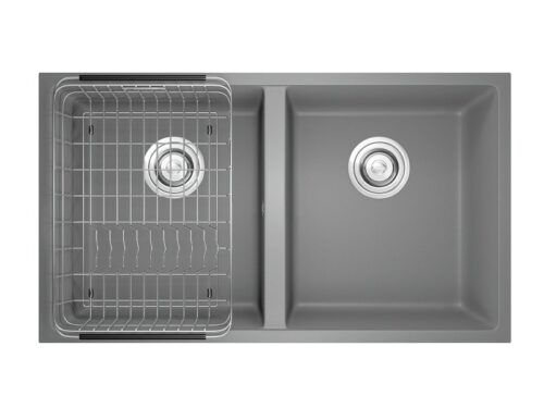 Chậu rửa bát Konxox Granite Sink Veloci 760D – Grey