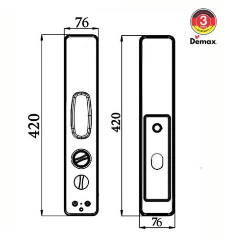 Khóa cửa thông minh tự động Demax SL828 AC 3 khoa cua thong minh tu dong demax sl828 ac 2