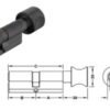 Ruột khóa 1 đầu chìa, 1 đầu vặn Hafele 916.08.424, 71mm Đồng thau