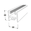 Phụ kiện cửa trượt đi Hafele 403.75.304 2 Phụ kiện cửa trượt đi Hafele 403.75.304