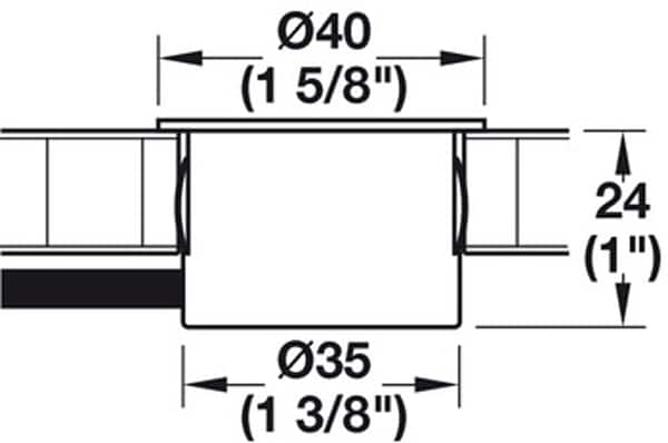 Kích thước của Bộ chuyển nguồn 12V sang 5V 833.73.751 Kích thước của Bộ chuyển nguồn 12V sang 5V 833.73.751