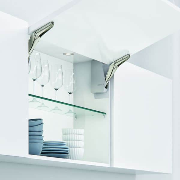 Bộ tay nâng Free Flap 1.7 Hafele 493.05.832 nắp xám Bộ tay nâng Free Flap 1.7 Hafele 493.05.832 nắp xám