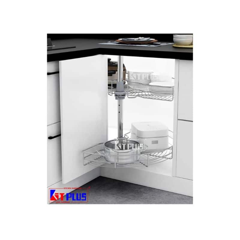 Mâm xoay Inox mờ cao cấp mở 1/2 -180 Kit Plus DK.180 VIP Mâm xoay Inox mờ cao cấp mở 1/2 -180 Kit Plus DK.180 VIP