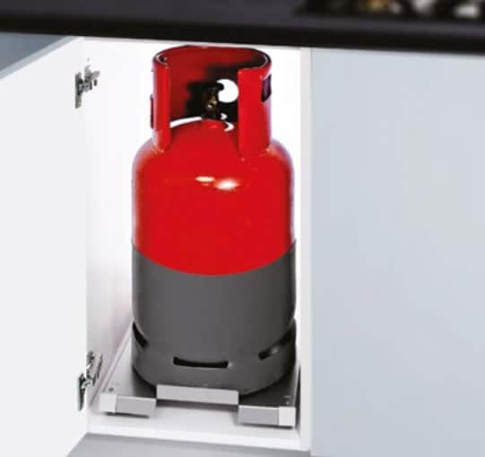 Phụ kiện tủ bếp dưới, giá đỡ bình Gas Hafele 505.72.990 Phụ kiện tủ bếp dưới, giá đỡ bình Gas Hafele 505.72.990