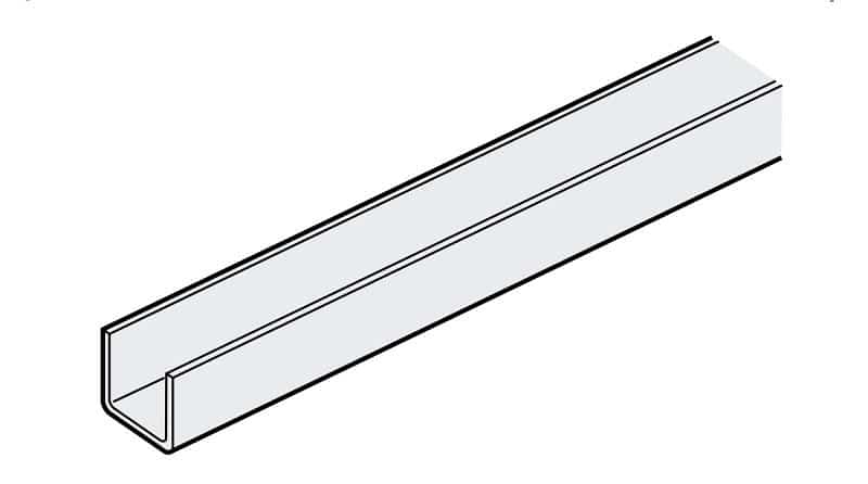 Ray dẫn hướng dưới 4000mm dạng chữ U Hafele 940.42.401 Ray dẫn hướng dưới 4000mm dạng chữ U Hafele 940.42.401