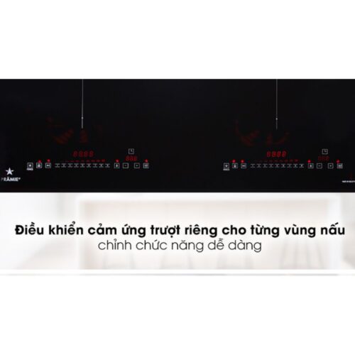 Bếp từ đôi Pramie PRMY-2208 lắp âm 3 Bảng điều khiển bếp từ đôi Pramie PRMY-2208 lắp âm