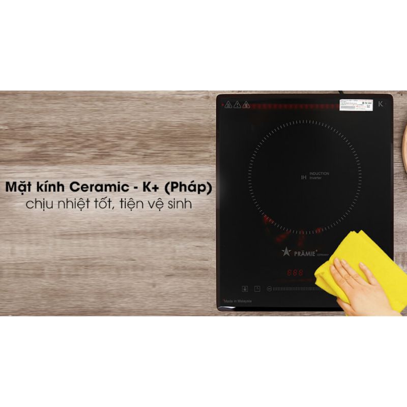 Mặt kính bếp từ mini Pramie PRMY-1108 Mặt kính bếp từ mini Pramie PRMY-1108