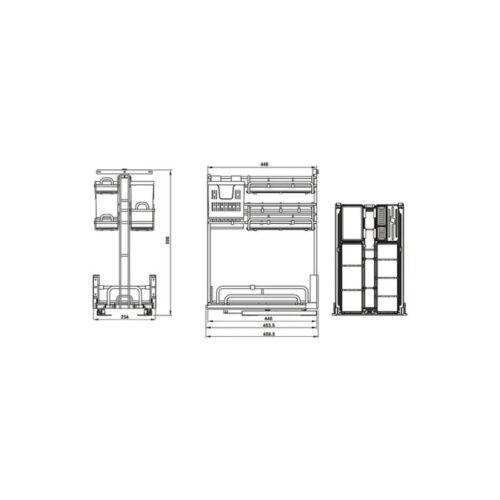 bo ro gia vi dao thot hafele omero 595 00 804 350mm 3