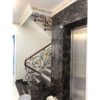 Đá ốp thang máy marble nâu đen 2 Đá ốp thang máy marble nâu đen