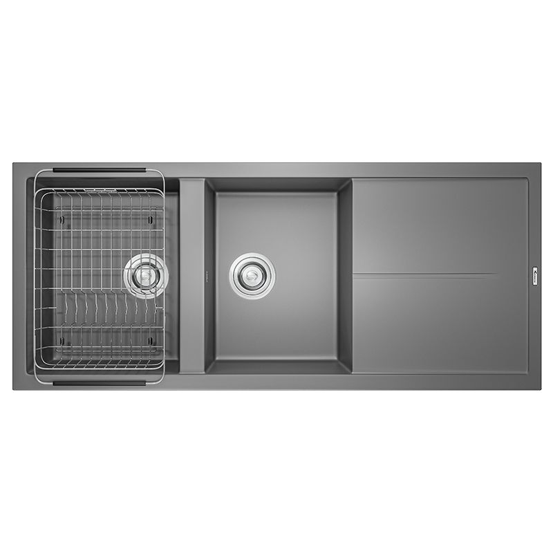 Chậu rửa bát Konox Granite Sink Livello Smart 1160 – Grey Chậu rửa bát Konox Granite Sink Livello Smart 1160 – Grey