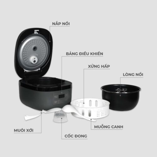 Nồi cơm điện cao tần 1.5L Hawonkoo RCH-152-IH-GR 4 Chi tiết nồi cơm điện cao tần 1.5L Hawonkoo RCH-152-IH-GR