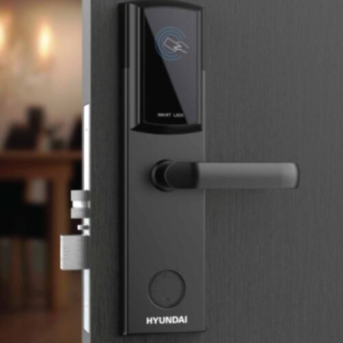 Khóa cửa khách sạn Hyundai HY-HL01 Black 3 Ảnh khóa cửa khách sạn Huyndai HY-HL01 Black