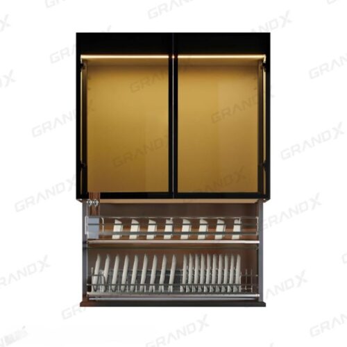 Giá bát đĩa nâng hạ điện thông minh Nan Oval GrandX XL.80EMGiá bát đĩa nâng hạ điện thông minh Nan Oval GrandX XL.80EM