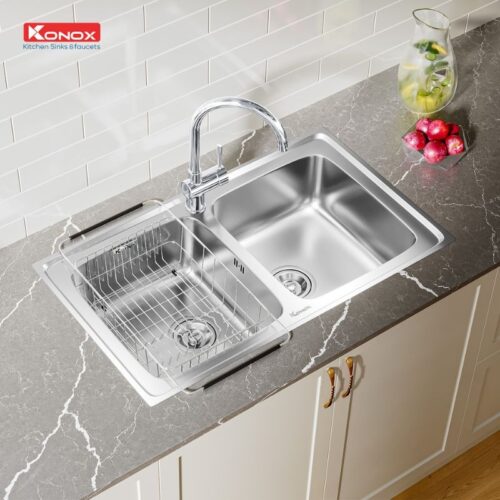 Ảnh chậu rửa bát Konox Premium KS8650 2B