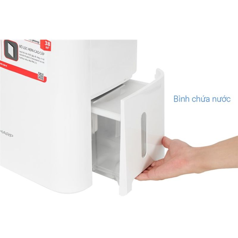 Bình máy lọc không khí và hút ẩm Sharp DW-E16FA-W Bình máy lọc không khí và hút ẩm Sharp DW-E16FA-W