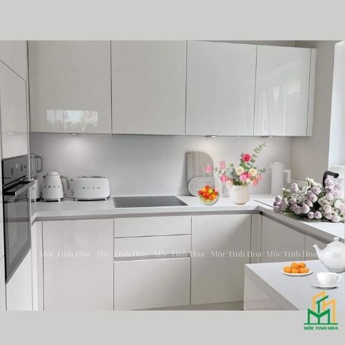 Ảnh mẫu tủ bếp nhựa cánh Acrylic TBNA06 - Tủ bếp chữ U, hiện đại Ảnh mẫu tủ bếp nhựa cánh Acrylic TBNA06 - Tủ bếp chữ U, hiện đại