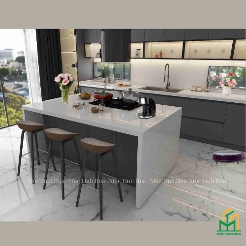 Hình ảnh mẫu tủ bếp nhựa cánh Laminate TBNL02 - Tủ bếp chữ I, hiện đại Hình ảnh mẫu tủ bếp nhựa cánh Laminate TBNL02 - Tủ bếp chữ I, hiện đại