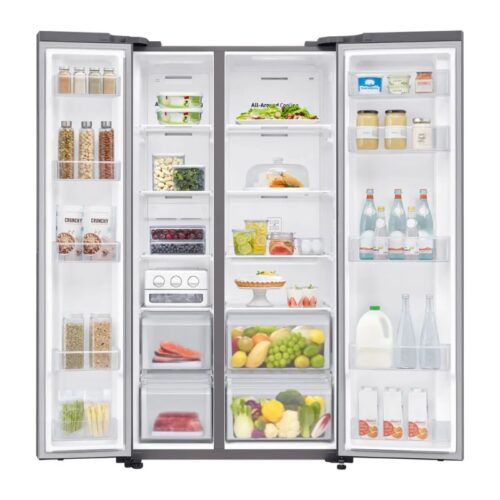 hinh anh tu lanh 2 canh side by side inverter 680 lit samsung rs62r5001m9 sv