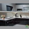 Mẫu tủ bếp Inox cánh kính cường lực CKCL16 - Tủ bếp chữ L, hiện đại 1 Mẫu tủ bếp Inox cánh kính cường lực CKCL16 - Tủ bếp chữ L, hiện đại