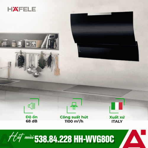 Máy hút khử mùi gắn tường Hafele HH WVG80C 538.84.228