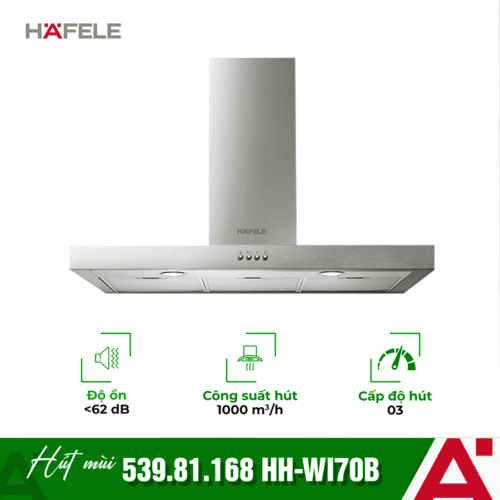 Máy hút khử mùi gắn tường thẳng Hafele HH WI70B 539.81.168