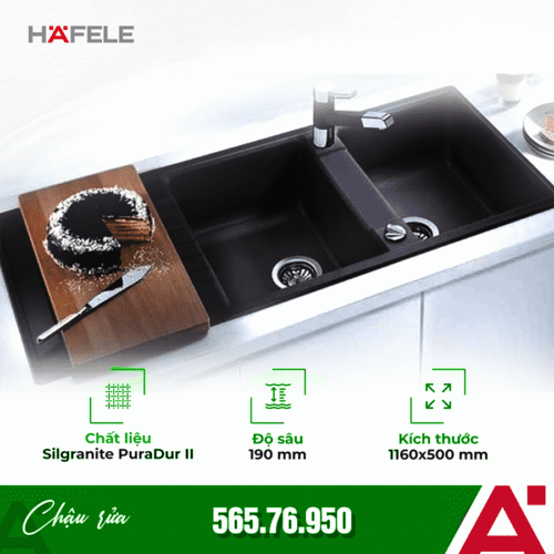 Chậu rửa chén bát Hafele 565.76.950