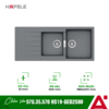 Chậu rửa đá Hafele HS19 - GED2S80 570.35.570 màu xám 2 570 optimized.35.570