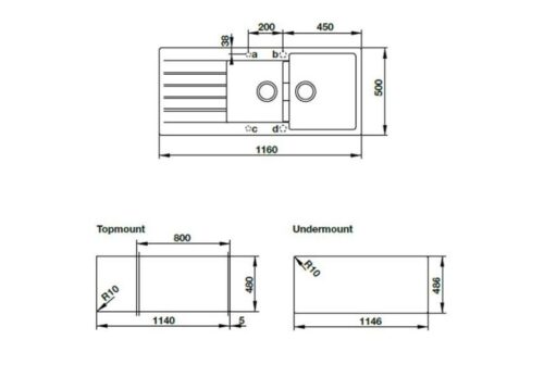 Chậu rửa đá Hafele HS19 - GED2S80 570.35.570 màu xám 3 hafele hs19 ged2s80 570 35 570 mau xam 1