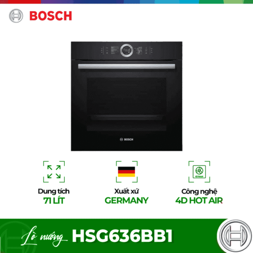 Lò nướng kèm hấp Bosch HSG636BB1