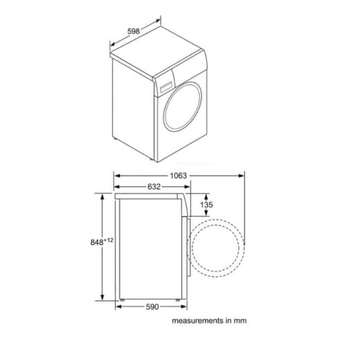 Máy giặt quần áo Bosch WAW28480SG 5 kich thuoc bosch waw28480sg 1